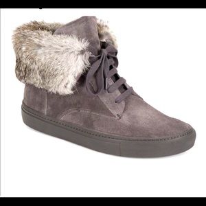 Vince Rabbit Fur Lined Shoe
